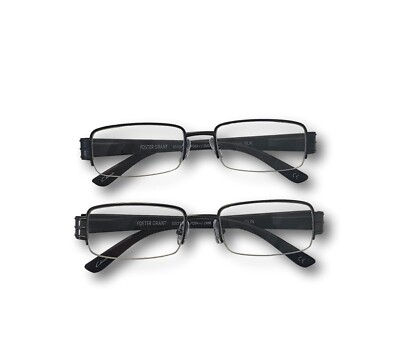 2 Pack Xtra Sight Ethan BLK/GUN +1.25 readers NEW!