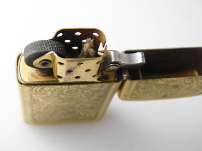 ZIPPO LIGHTER BRASS SLIM NIAGARA FALLS CANADA VINTAGE VENETIAN