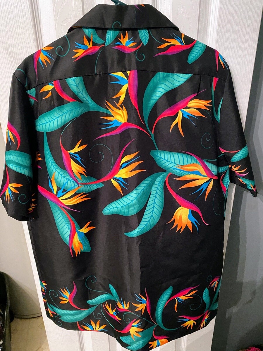 Vintage 70s Hilo Hattie Hawaiian Shirt Mens XL Tropical Floral