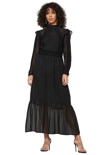 NEW! TopShop Stripe A Line Dress - Black White Cap Sleeve - Women 2 | eBay
