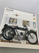 Excelsior 250 Villiers 2T 1924 Collection Motorcycle Card Atlas UK