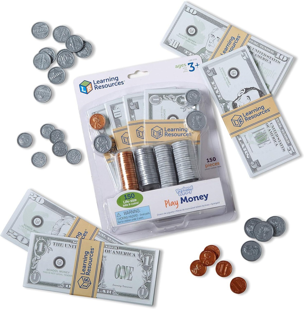 Learning Resources LER2725 Pretend and Play Money Toy for sale