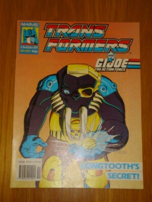 TRANSFORMERS BRITISH WEEKLY #249 MARVEL UK COMIC 1989