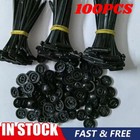 100X Nylon Universal Cable-TieBuckle,Heavy Duty SelfLocking NylonZip TiesHolder!
