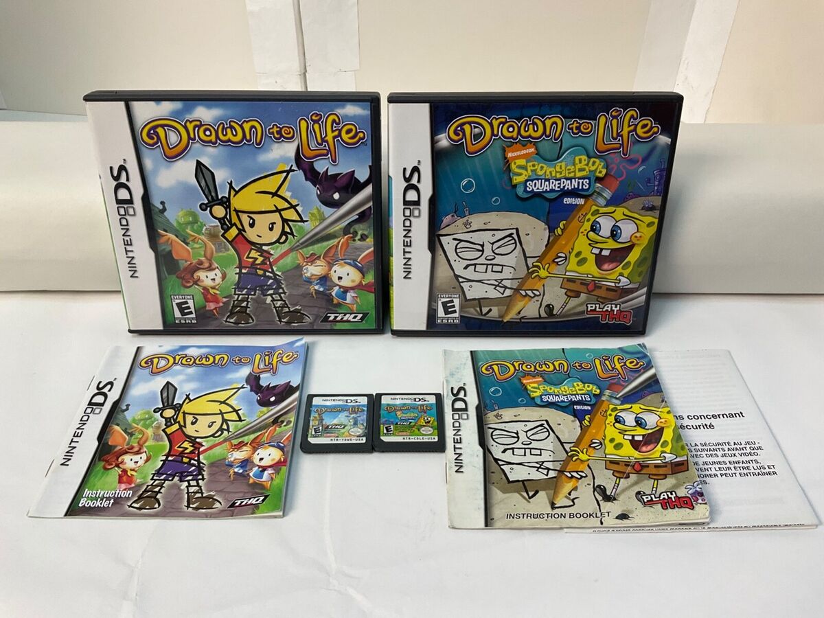 Drawn To Life Spongebob Squarepants Edition Nintendo DS Game 