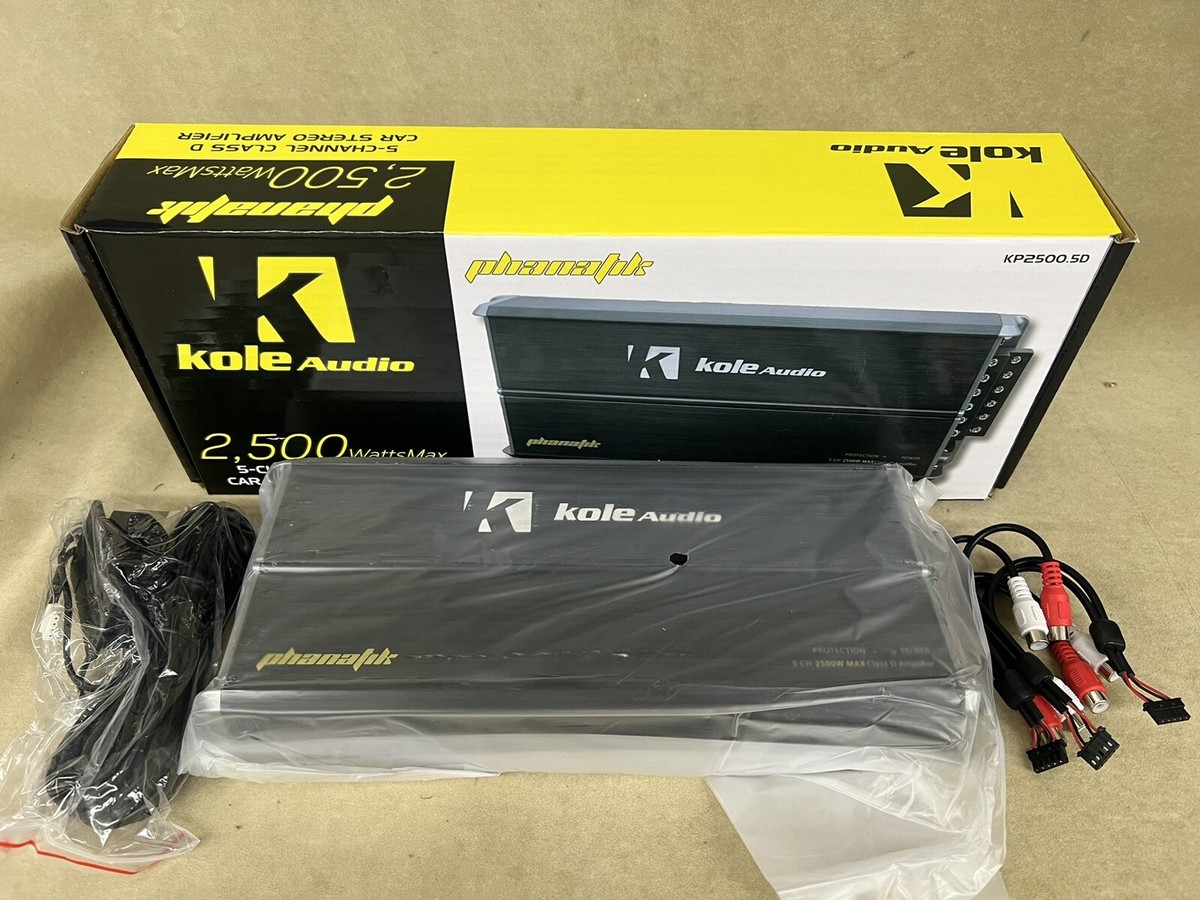 kページ Kole Audio KP2500.5D 2500W 5-Channel Class-D Compact Car Amplifier