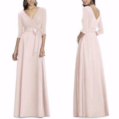 mikado jersey bodice trumpet gown