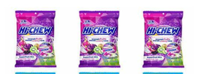 Three(3) Packs Morinaga HI-CHEW Fruity Chewy Candy - Superfruit Mix 3.17 oz