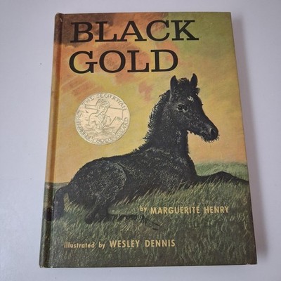 Black Gold Marguerite Henry Wesley Dennis Rand McNally Green HC USA Horses Kids