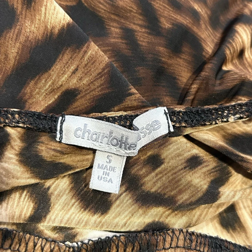 Top Cami Vintage Y2K Charlotte Russe Estampado Cheeta S Foto 4 de 4