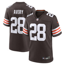 Cleveland Browns Tre Avery #28 Nike Brown 2026 Official NFL Game Jersey
