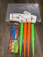 Plant SelfWatering Devices 12 PCS Self Watering Spikes Green+Tangerme