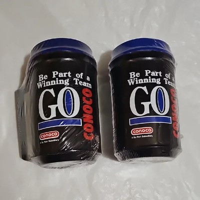 CONOCO Be Part of a Winning Team GO CONOCO Aladdin Cup with Lid Lot of 2 Sealed