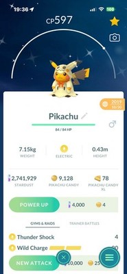 Pokemon Shiny Halloween Costume Pikachu (Mimikyu Costume) Guaranteed Lucky 100%