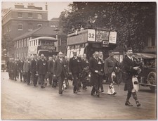 1930s London WW1 Veterans Remembrance March Whitehall Trafalgar Photo Set Lot x3