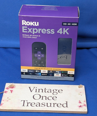 Roku Express 4K HD/HDR Streaming Media Player Schwarz 3940eu2 Brandneu Versiegelte Verpackung