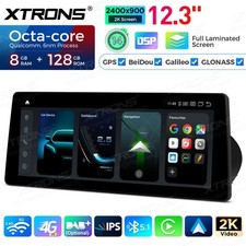 Android 14 Radio 12.3" 2K Screen for BMW 3 Series E90 CIC Qualcomm 4G 8+128G GPS