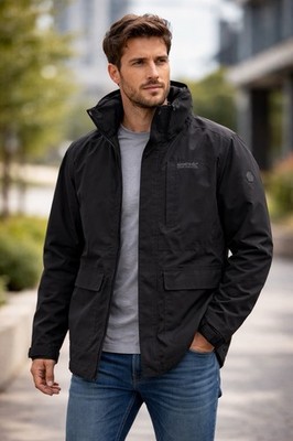 Regatta Outdoors Herren Freizeit Jacke Kapuze L/52-54 Windbreaker Übergangsjacke