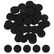 300Pcs Round Felt Circles 20mm 0.79 Inch Non-Woven Felt Fabric Circle Black