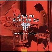Before I Forget CD Lord Jon New & Sealed