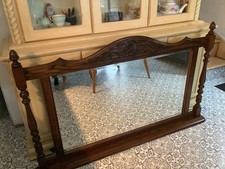 Old Charm Mirror Perfect Condition Oak Finish Suitable For Fireplace