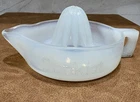 Vintage Sunkist Milk Glass Juicer MADE IN THE U.S.A Orange Lemon Juice Squeezer