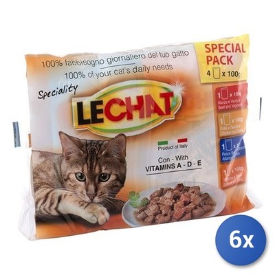 6X Snack Katze Monge 0805 Lechat