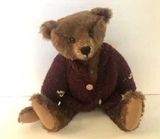 OOAK Artist Bear Stier Bears Kathleen Wallace jointed mohair hand made vintage 