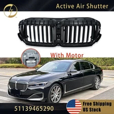 Front Radiator Grille Air Shutter W/ Motor For 2020-2022 BMW 7 Series G11 G12