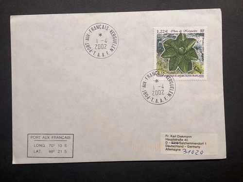 2002 TAAF/FSAT FDC French Antarctic Port Aux Francaise Kerguelen 1/04/2002