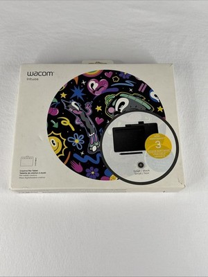 Wacom Intuos Bluetooth Graphic Tablet - CLT-4100- Small - Black - Tested