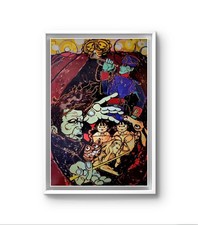 8x10 Framed Vintage Original framed print titled History Keeps Me Awake at Night