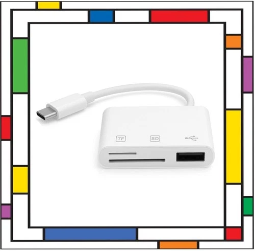USB C SD Card Reader, Micro SD to Type C OTG Adapter for SDHC SDXC TF