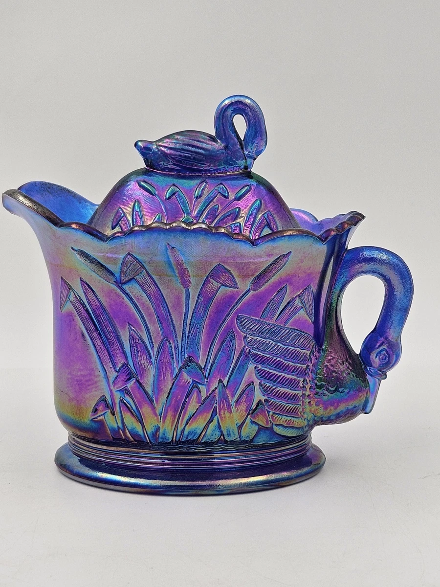 carnival glass swan products for sale | eBay