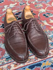 Vass Budapest Handmade Norweger Dark Brown Pebble Grain Shoe 41 (Unworn)