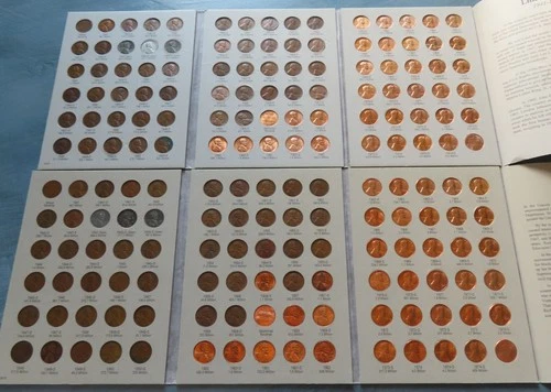 Completed Lincoln Head Cent Collection - Book Number 2 Album 1941-1974 P,D,S