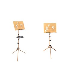 Notenständer aus Holz für Notenblätter, stabil, tragbar, für Rednerpult,