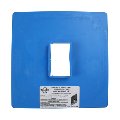 QUICKFLASH E-SGB-C-7/8'' ELECTRICAL SINGLE GANG BOX FLASHING PANEL