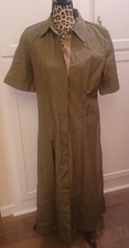Vince Short Sleeve Shirt Dress Size Large 100% Cotton