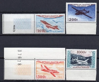 Frankreich 987-990 Flugpost 1954 einwandfrei postfrisch - Bild 1 von 2