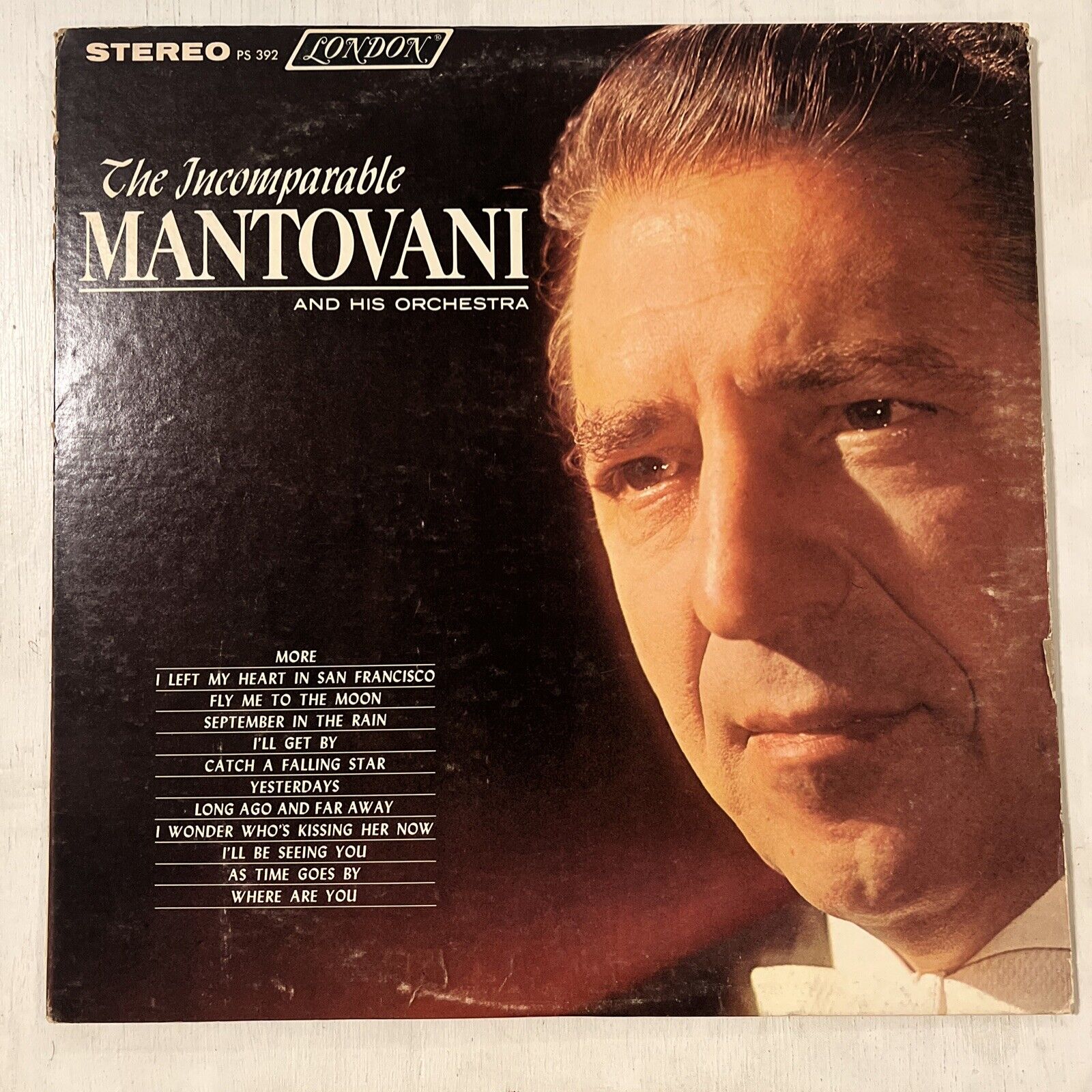 The Incomparable Mantovani - 1964 - London Records PS 392 Vinyl LP VG+/EX