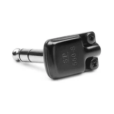 Squareplug SP550-SBK Low Profile Right Angle TRS/Stereo Plug, Black