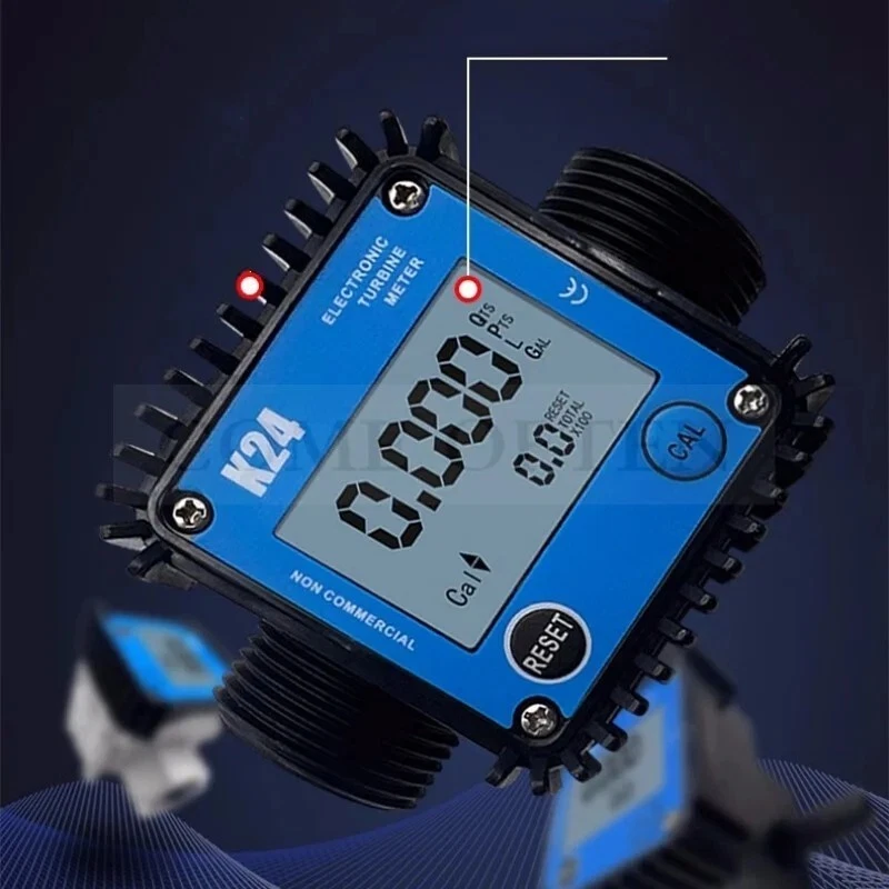 Diesel Gasoline Hydraulic Oil Micro Flow Digital Display Meter Gear Flow Meter - Image 2 of 4