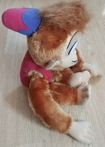 Chaleco de peluche de colección años 90 Aladdin 16" Abu Monkey Disney sombrero de Fez - Imagen 2 de 8