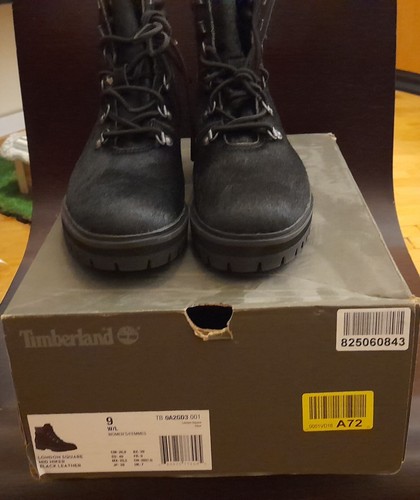 Timberland London Square mid hiker Sheep Fur- stivaletto donna Pelle Nero - Foto 5 di 11