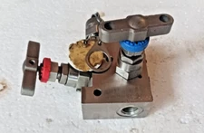 PARKER INSTRUMENTATION MANIFOLD VALVE, 1/4" BSPP, HALS2V4RRHV-MH