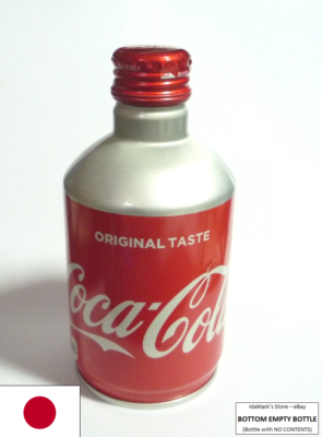 Empty COCA-COLA Metal Bottle JAPAN 300ml Coke 2018 Red JP Asia