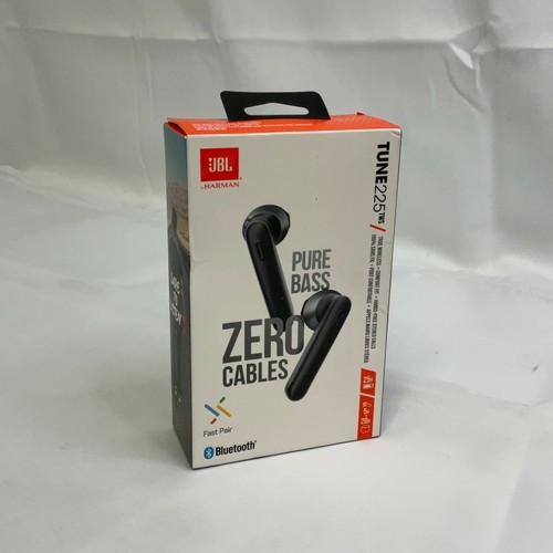 JBL TUNE 225TWS Black Bluetooth Pure Bass Zero Cables True Wireless Earbuds  50036374033 | eBay