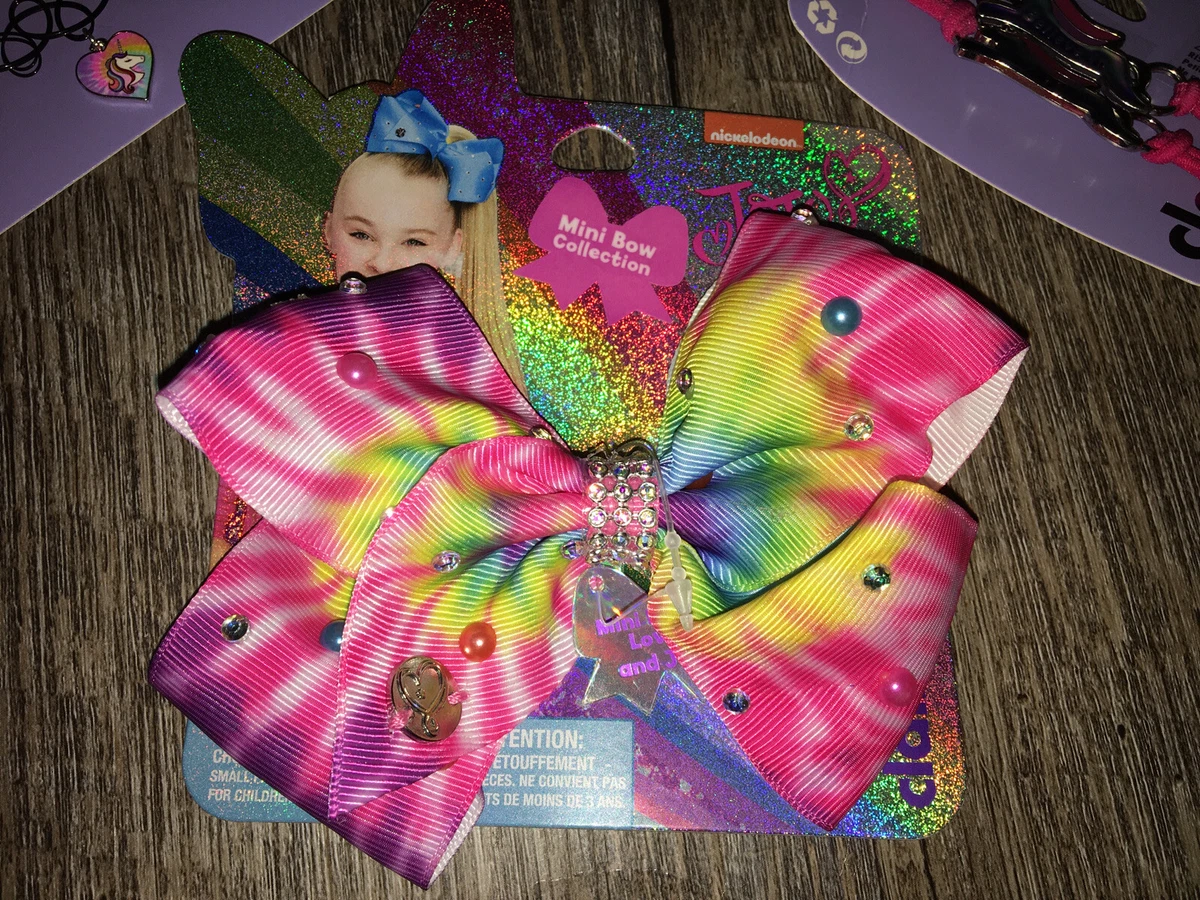 Jojo Siwa Tie Dye Mini Hairbow Unicorn Necklace Mood Claire s Jewelry Lot 2