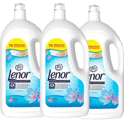 Lenor Universal Flüssigwaschmittel Aprilfrisch, 70 Waschladungen, 3 x 3500ml